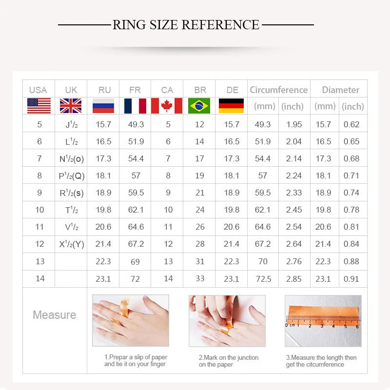 Rainbow Color Crystal Tianium Ring for Women and Men
