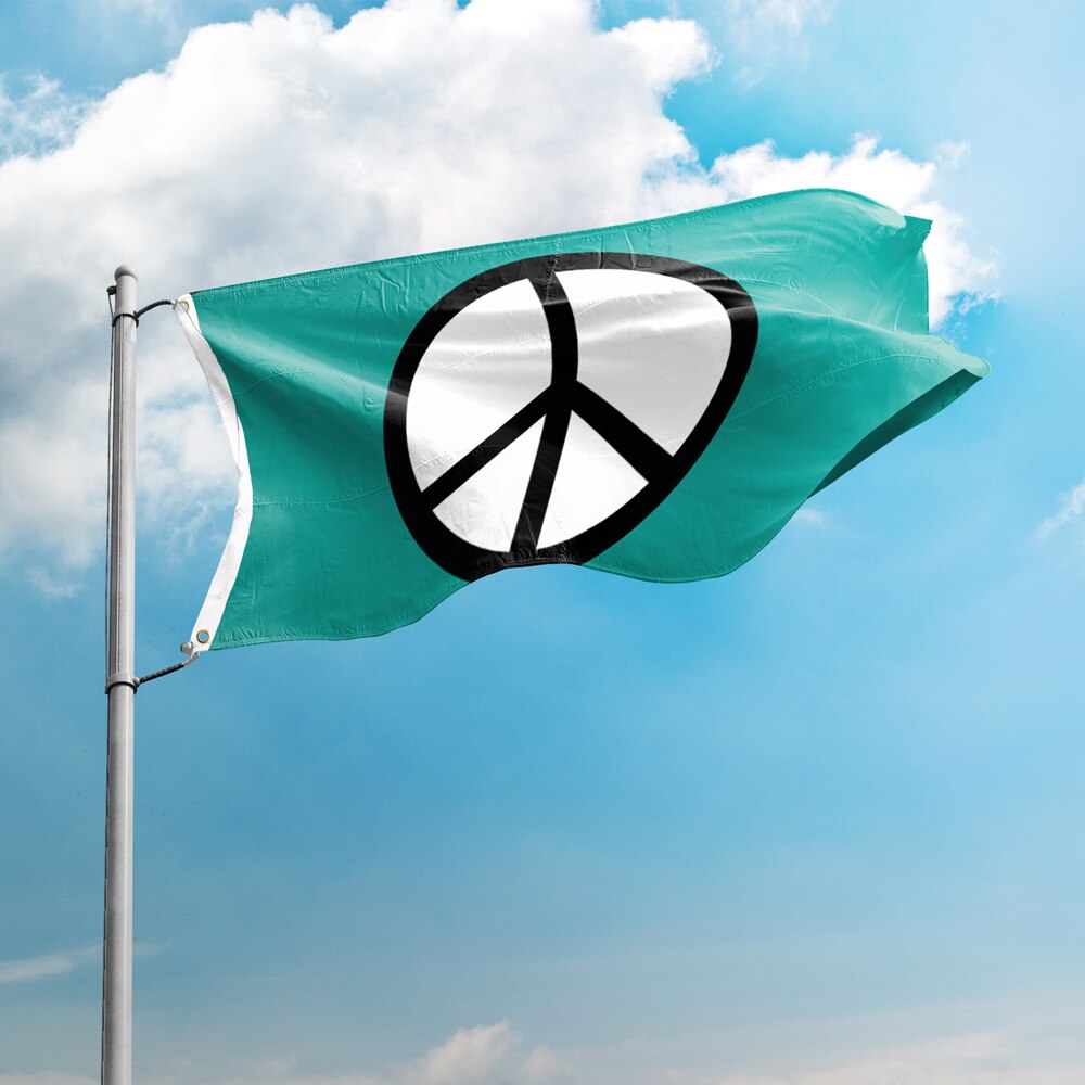 Peace symbol flag