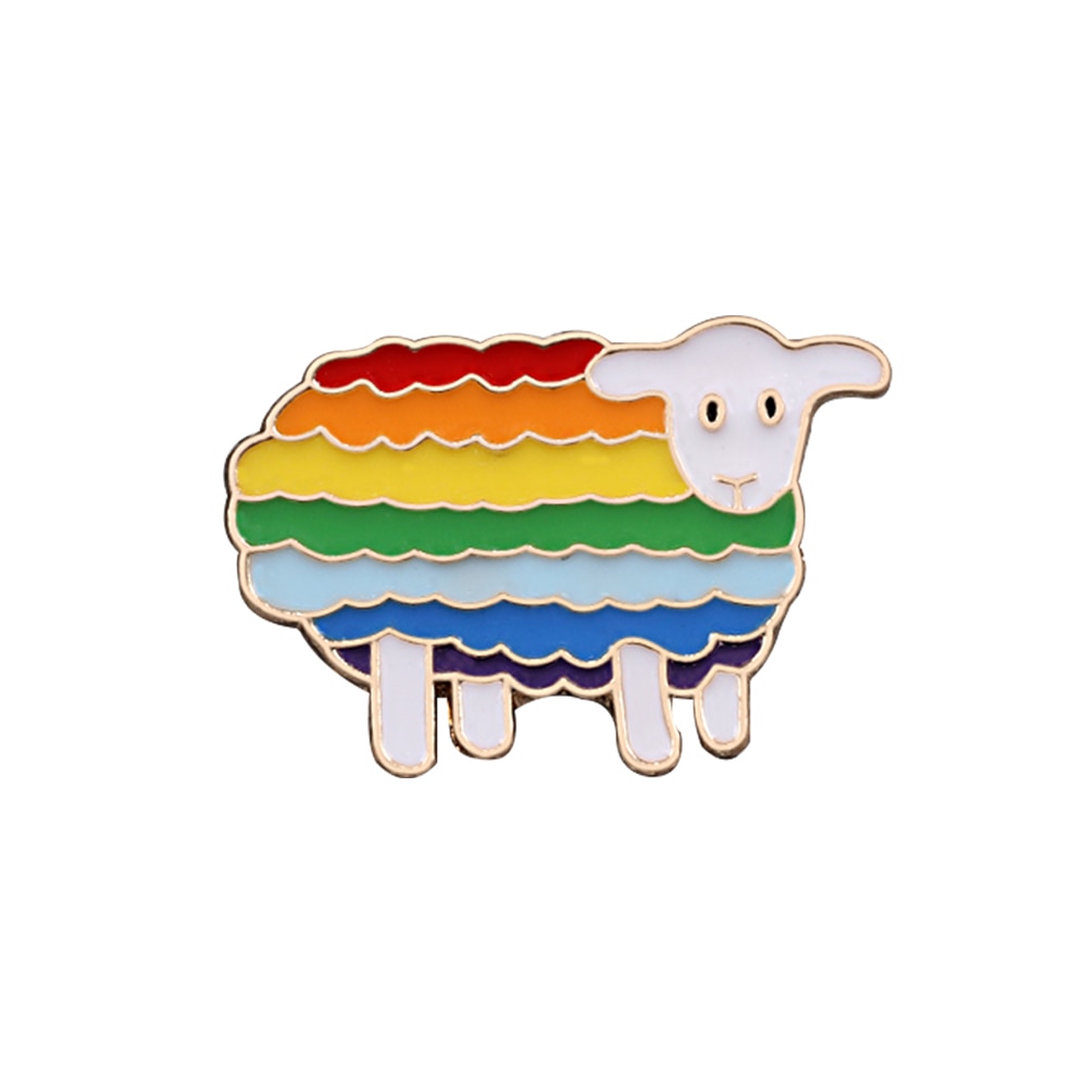 LGBT rainbow metal pins