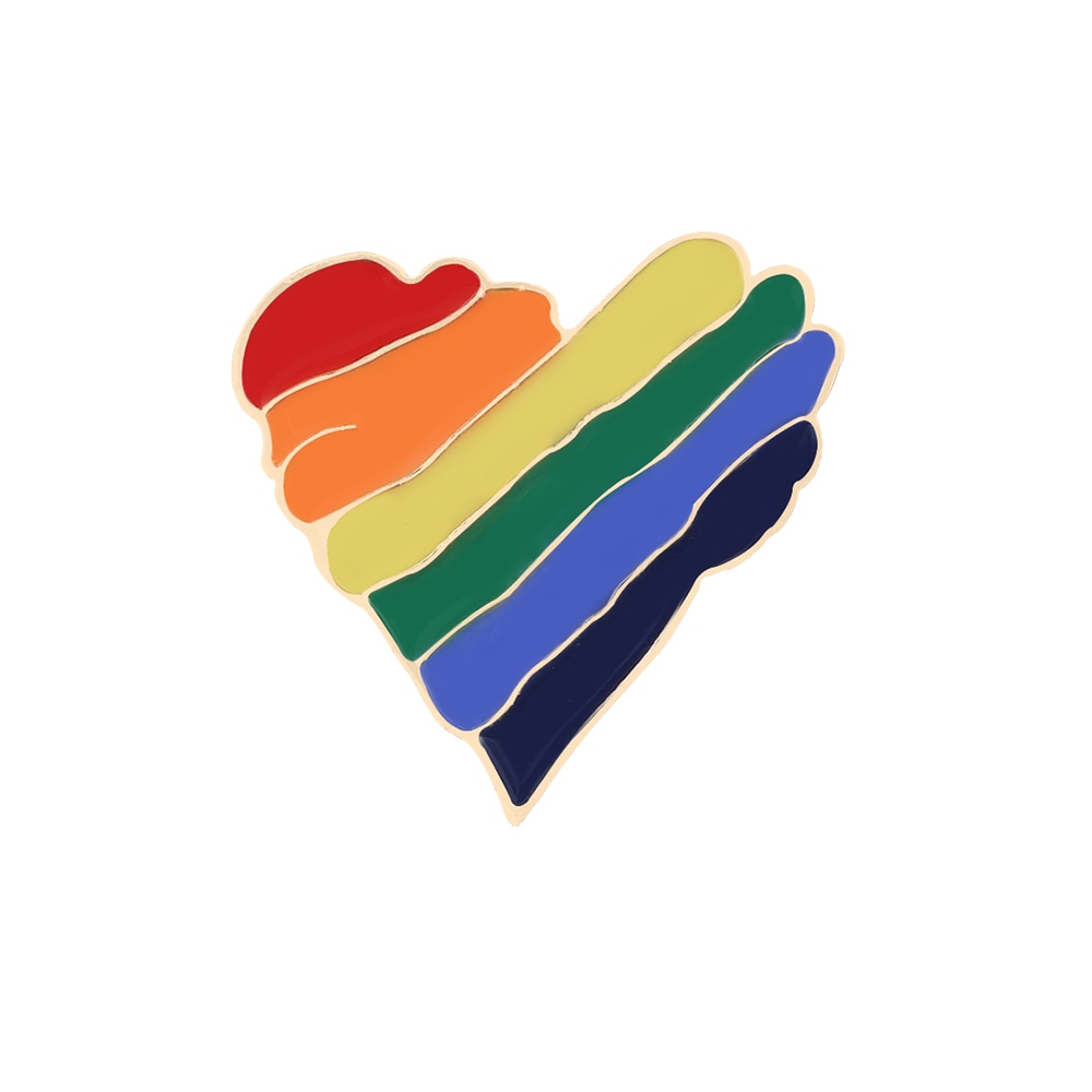 LGBT rainbow metal pins