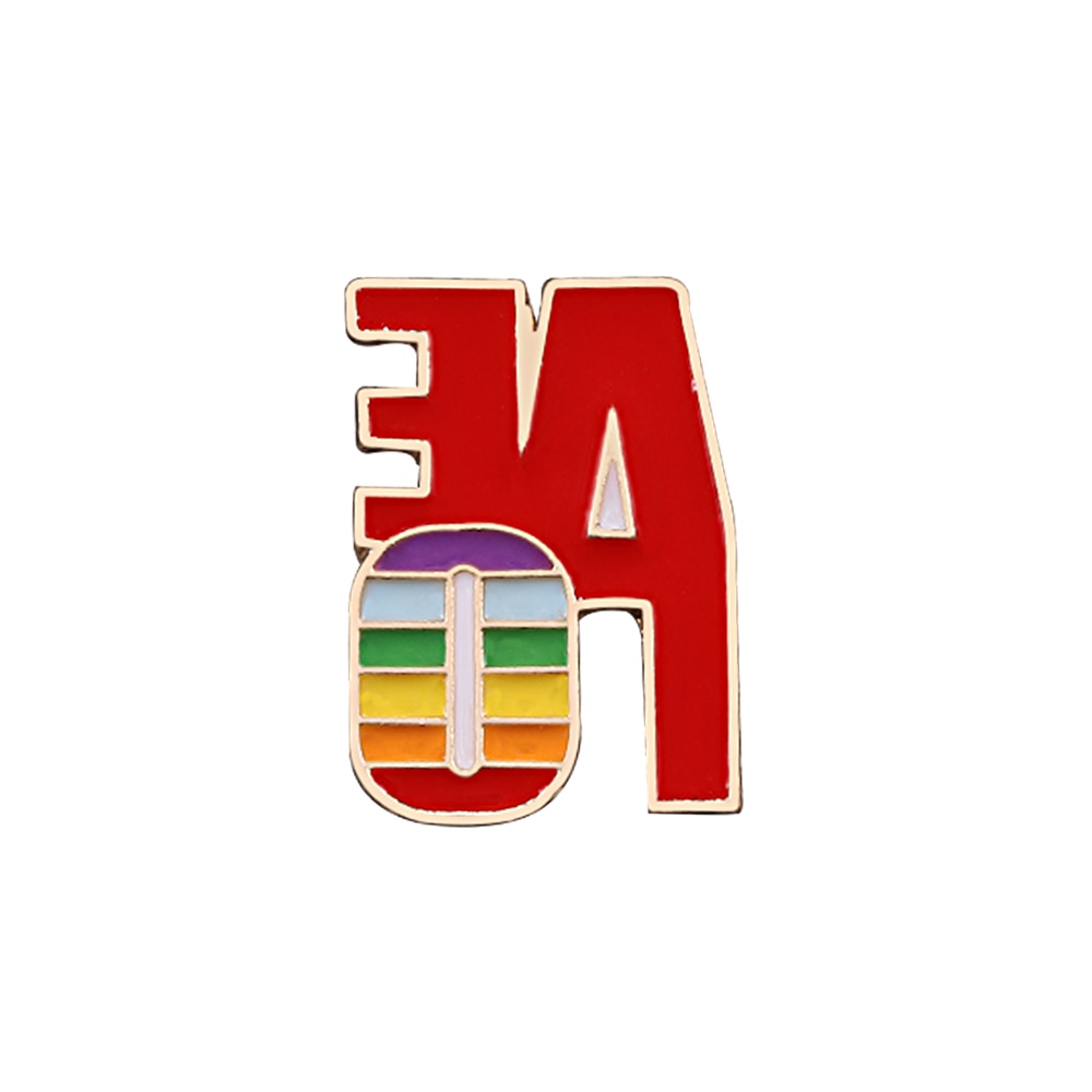 LGBT rainbow metal pins