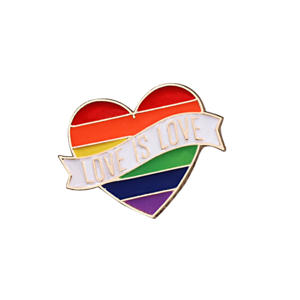 LGBT rainbow metal pins