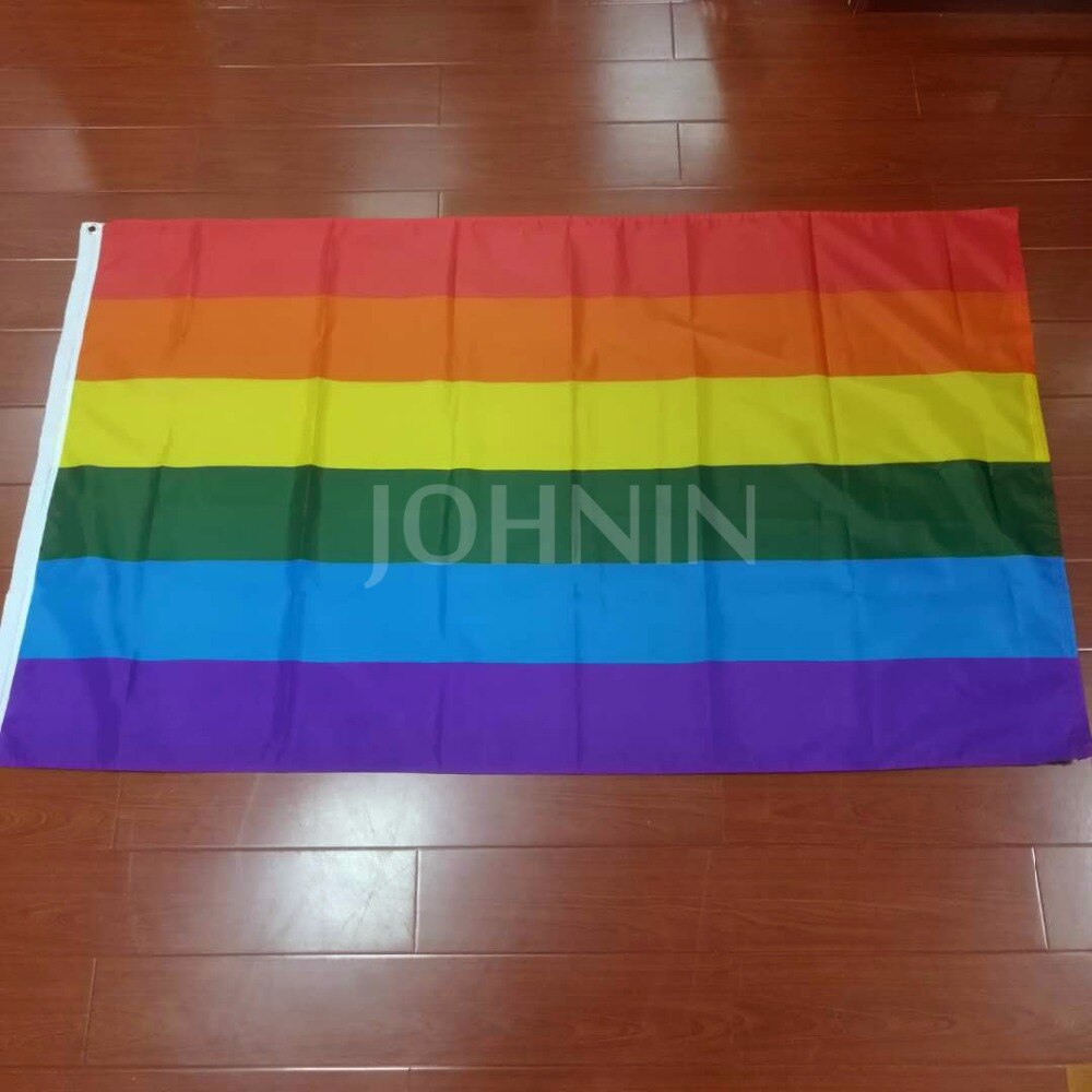 large LGBT Rainbow Gay Pride Flag