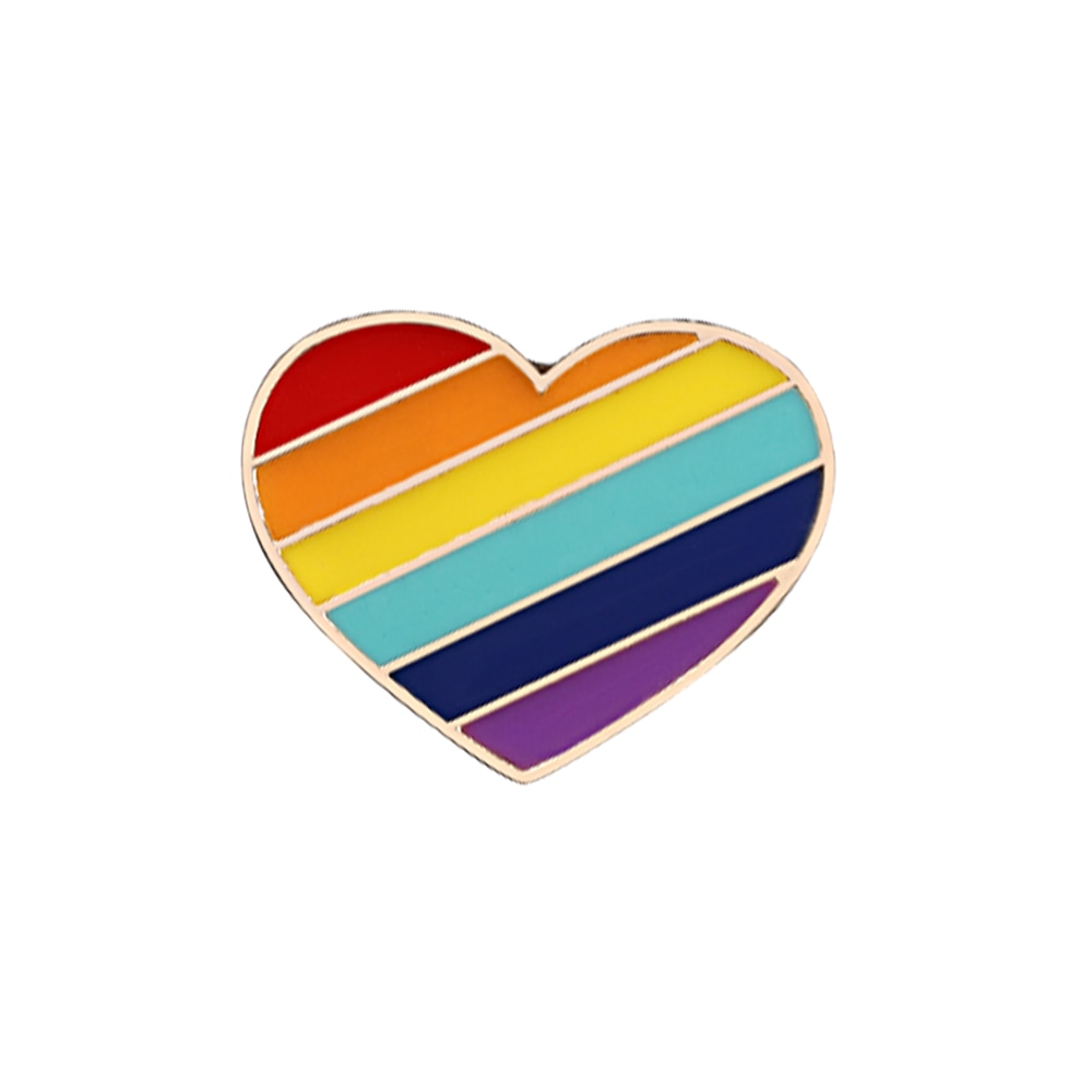 LGBT rainbow metal pins