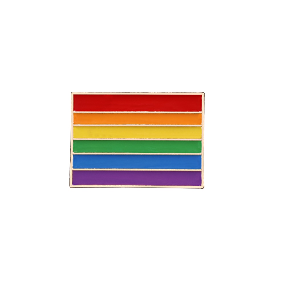 LGBT rainbow metal pins