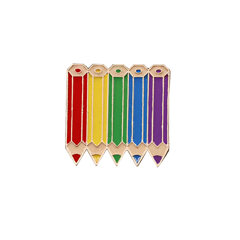 LGBT rainbow metal pins