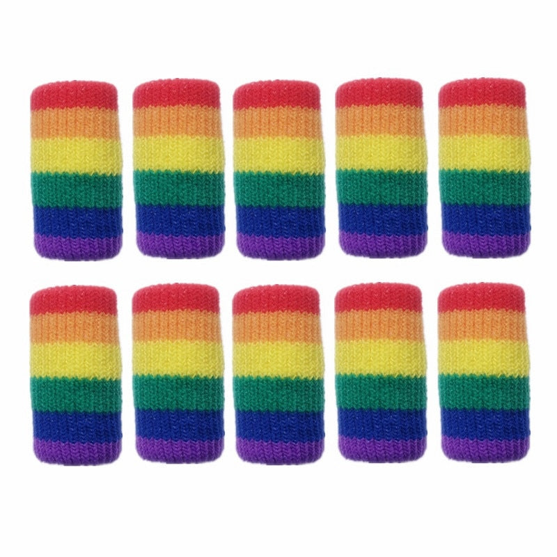 2 Pieces LGBT Rainbow Finger Protector