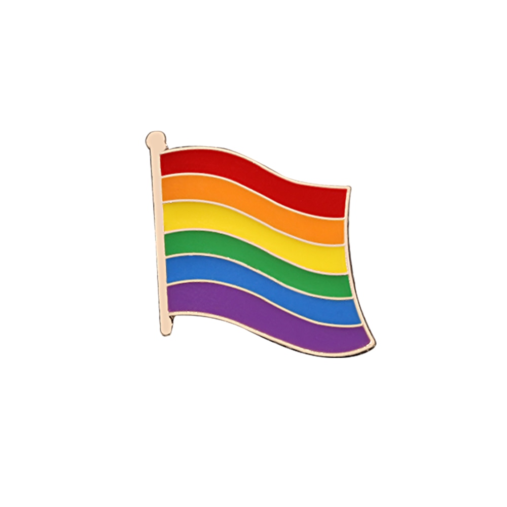 LGBT rainbow metal pins