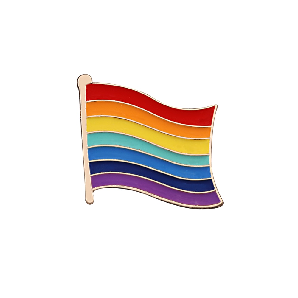 LGBT rainbow metal pins