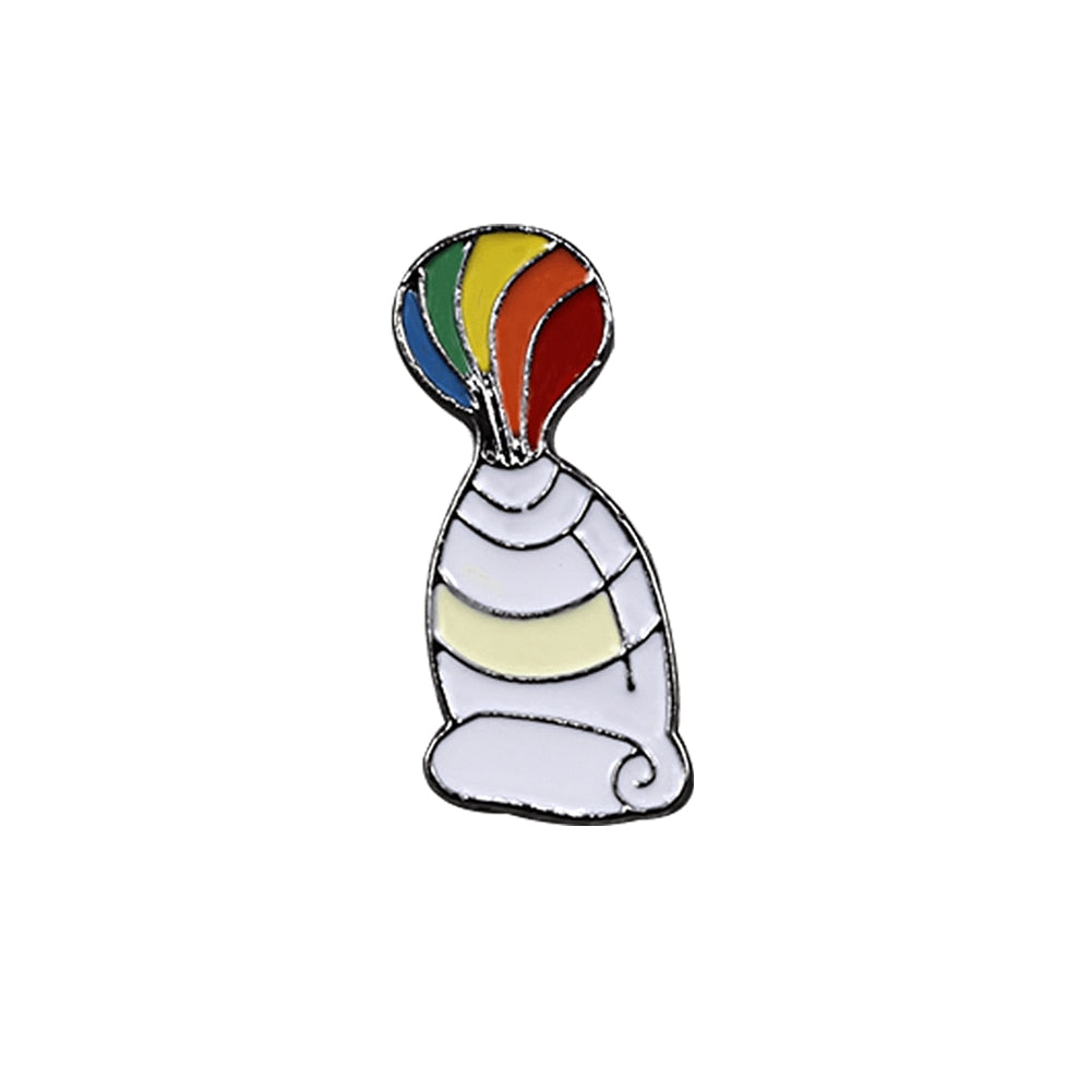 LGBT rainbow metal pins