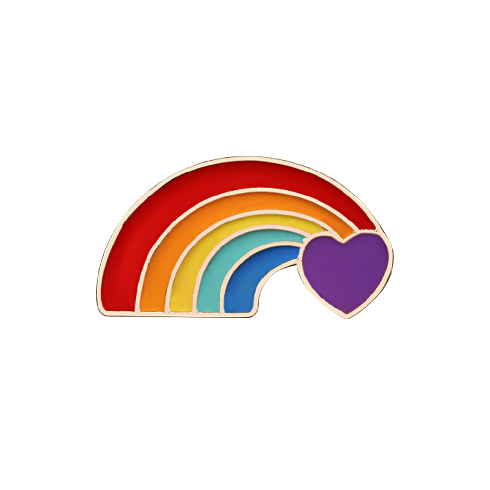 LGBT rainbow metal pins