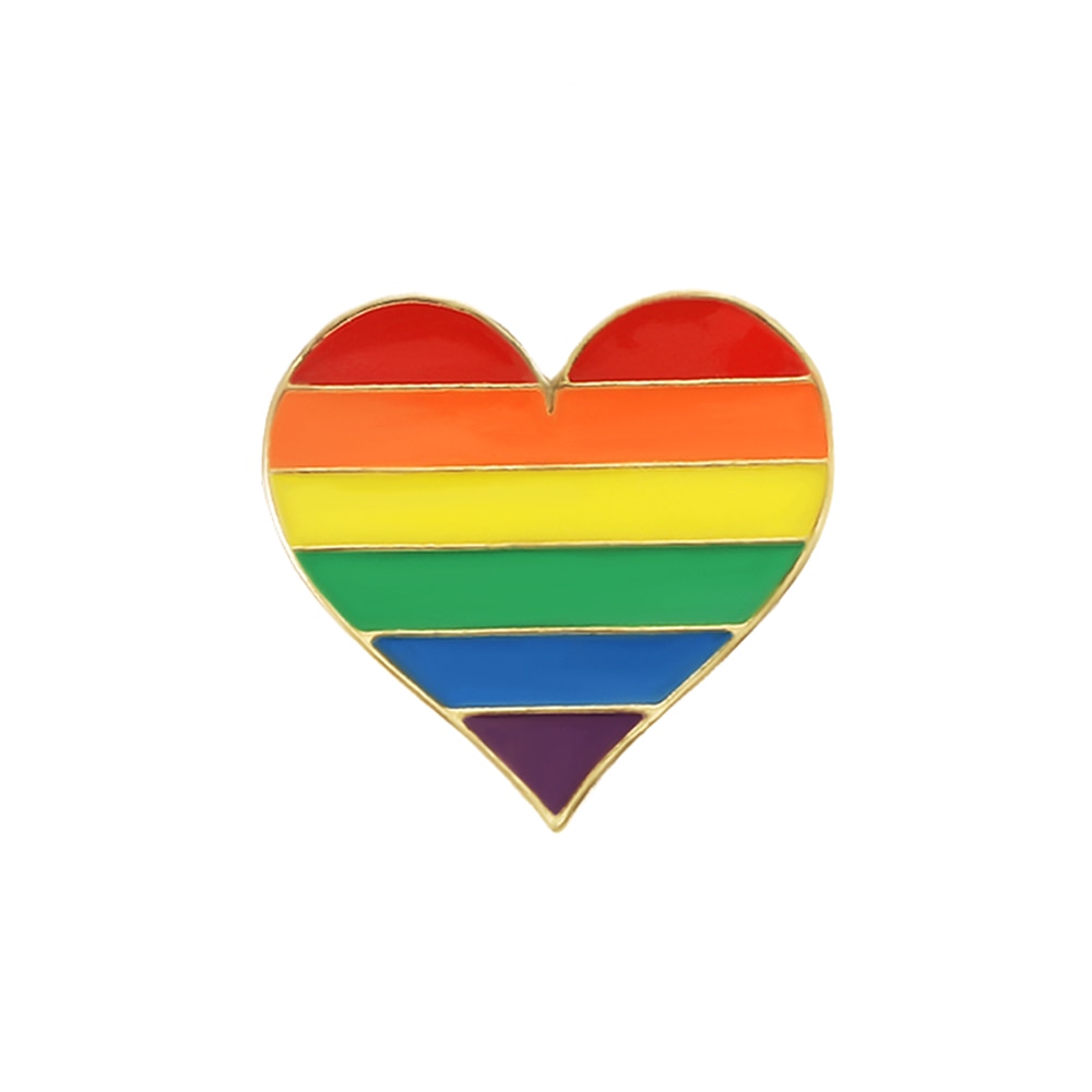 LGBT rainbow metal pins