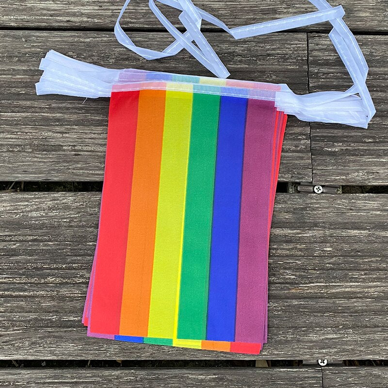 Rainbow string Flags  20pcs/set