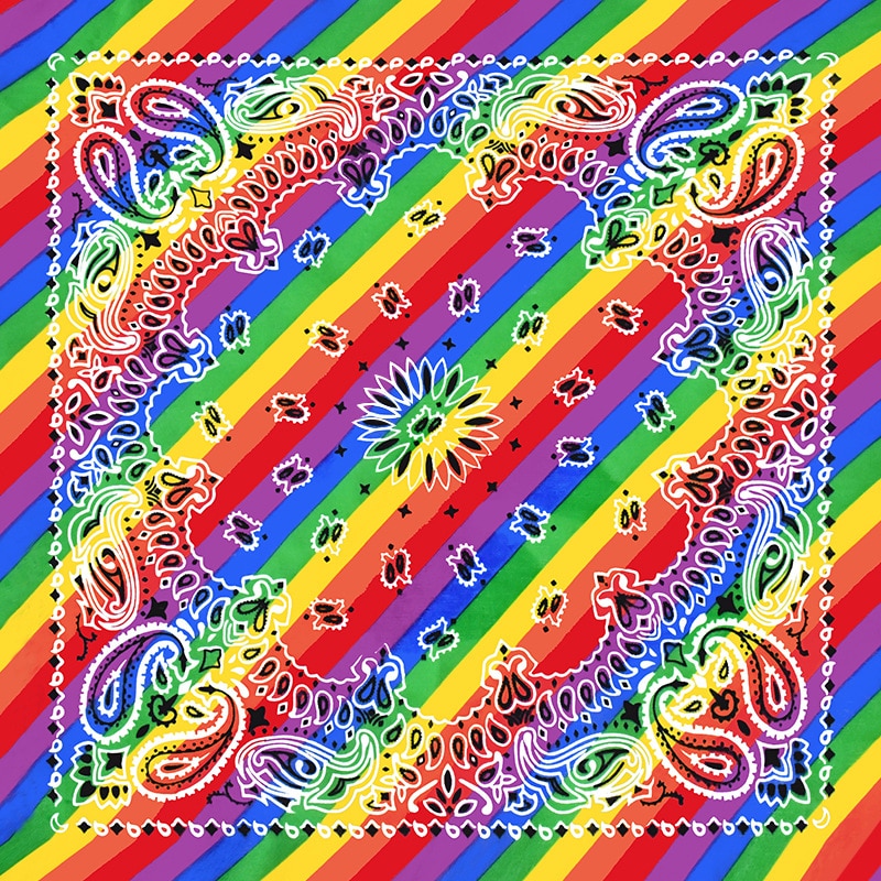 Square Scarf Rainbow Bandana