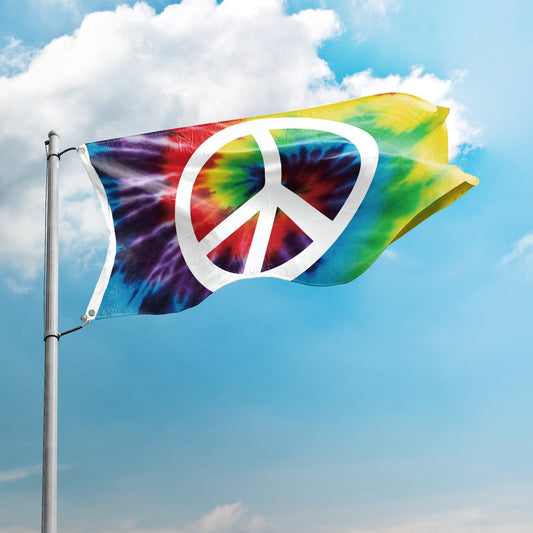 Peace symbol flag