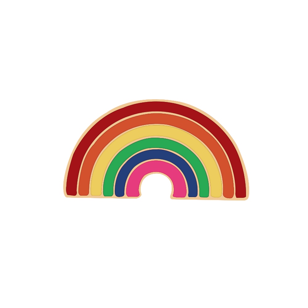 LGBT rainbow metal pins