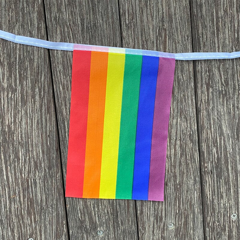 Rainbow string Flags  20pcs/set