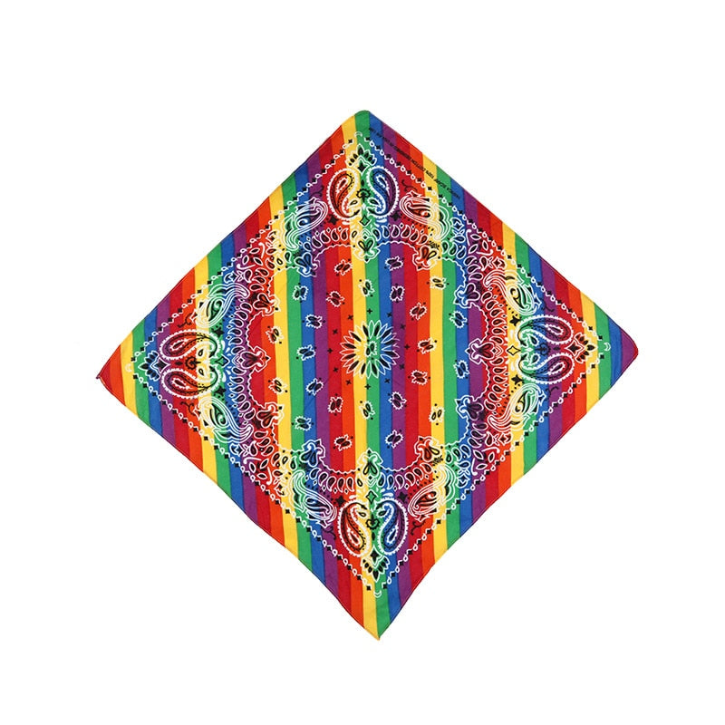 Square Scarf Rainbow Bandana